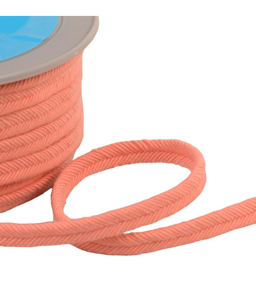 Spool 20m double cord wire 10mm salmon orange