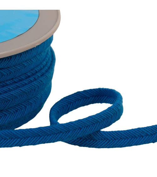 Spool 20m double cord wire 10mm turquoise blue