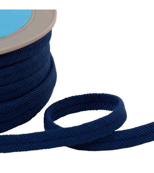 Spool 20m double cord wire 10mm blue navy blue