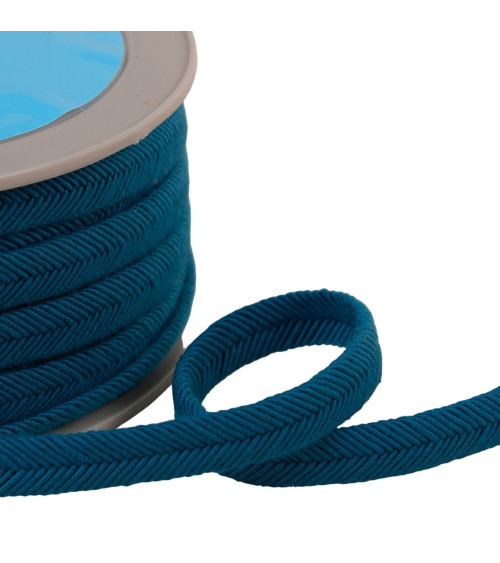 Spool of 20m double cord wire 10mm duck blue