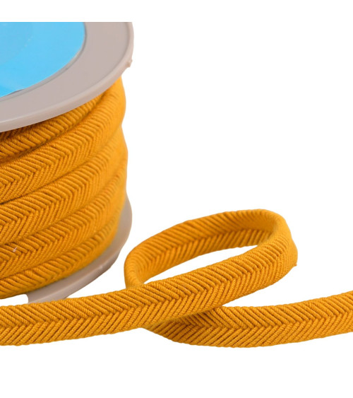 Bobina de 20m cable doble 10mm amarillo mostaza