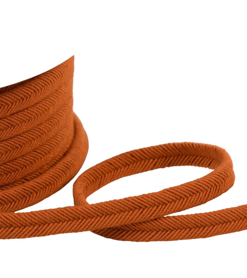 Spool 20m double cord wire 10mm rust orange