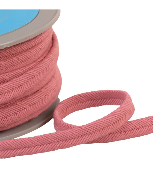 Spool 20m double cord wire 10mm old pink