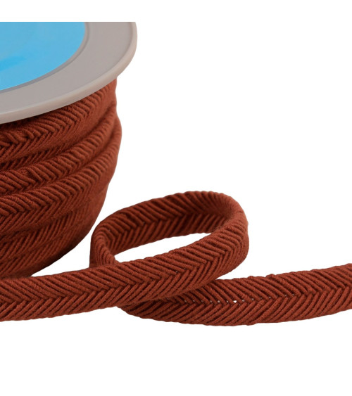 Spool 20m double cord wire 10mm rust orange