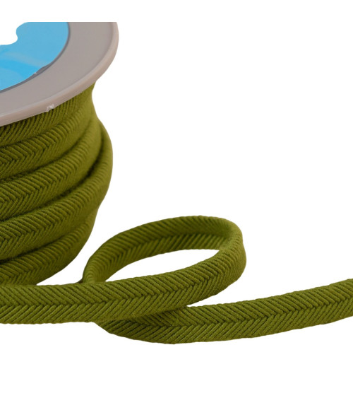 Spool of 20m double cord wire 10mm khaki green