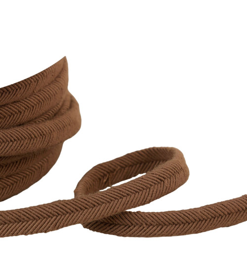 Spool 20m double cord wire 10mm light brown