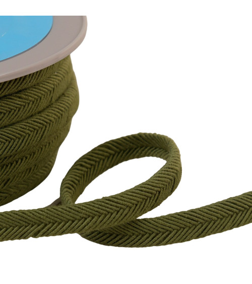 Spool of 20m double cord wire 10mm khaki green