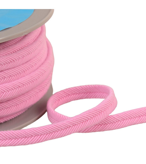 Spool 20m double cord wire 10mm light pink