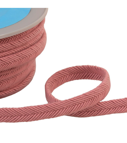 Spool 20m double cord wire 10mm old pink