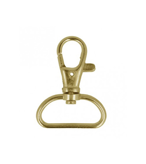 Set of 2 gold-colored strap carabiners