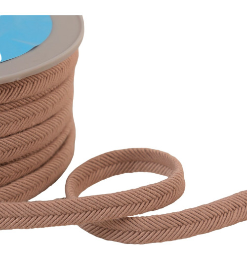 Bobina de 20m doble cable 10mm hilo beige/rosa