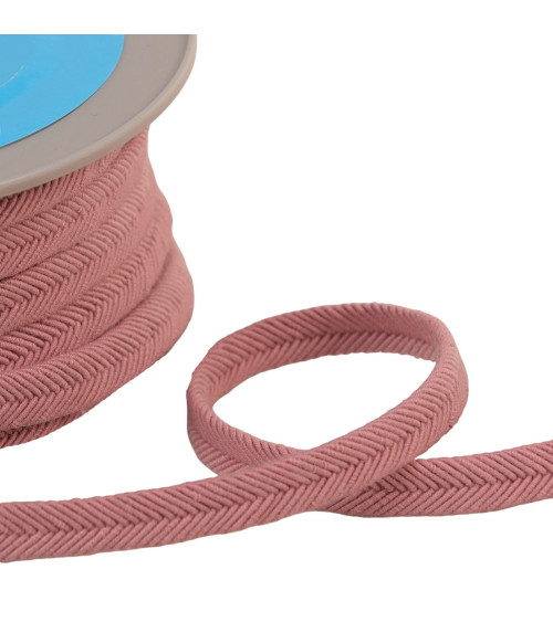 Spool 20m double cord wire 10mm old pink