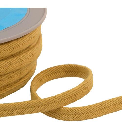 Spool 20m double cord wire 10mm pale yellow