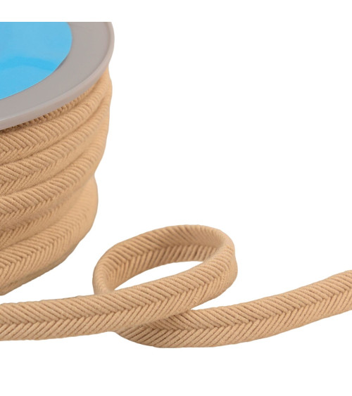 Spool 20m double cord wire 10mm beige