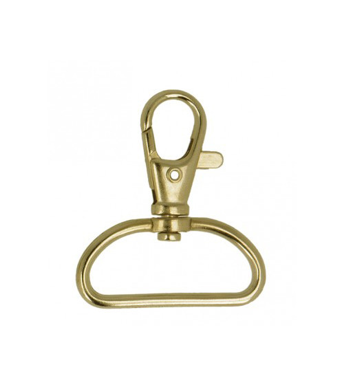 Set of 2 gold-colored strap carabiners