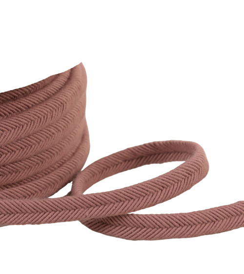 Spool 20m double cord wire 10mm old pink