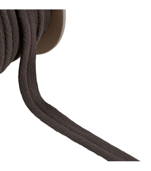 Spool of 20m piping cord threads 6mm dark gray