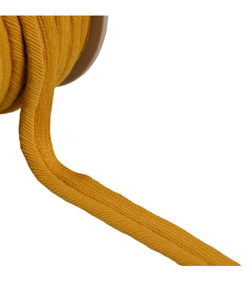 Spool of 20m piping cord threads 6mm mustard yellow