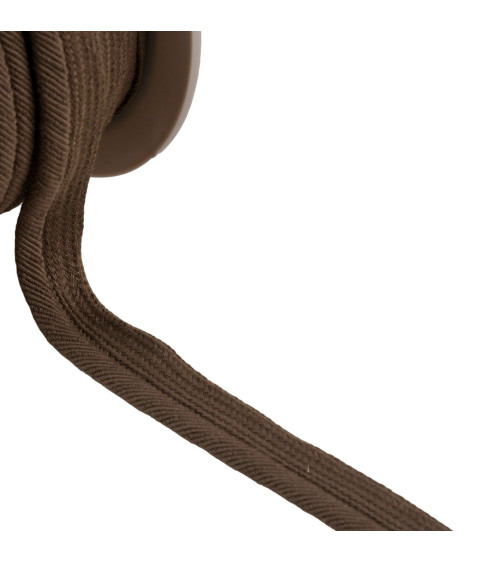 Spool of 20m piping cord thread 6mm dark brown