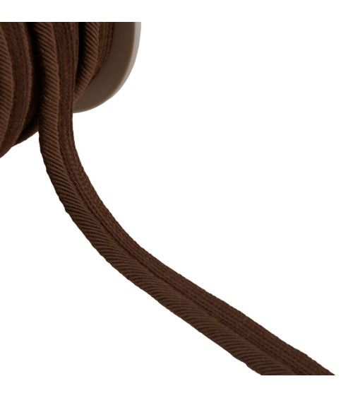 Spool of 20m piping cord thread 6mm coffee brown