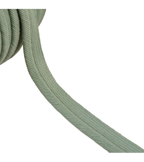 Bobina de 20m de hilo de ribete 6mm verde almendra