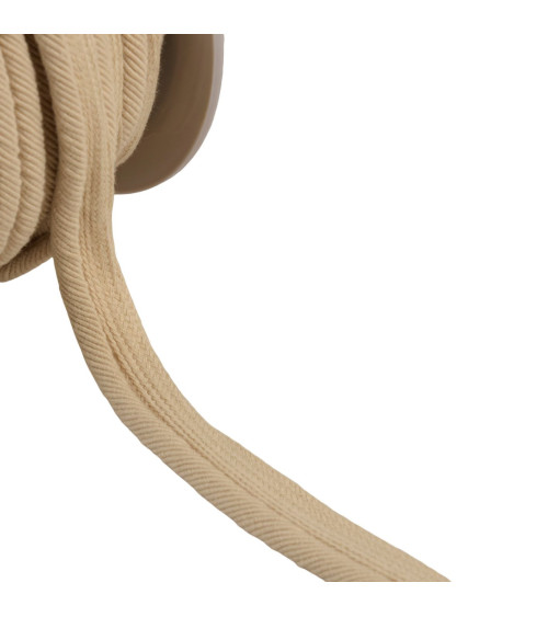 Spool of 20m piping cord threads 6mm light beige