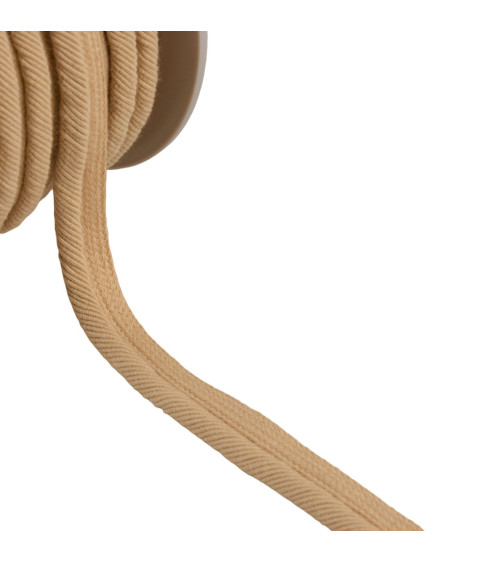 Bobina de 20 m de cordón para ribete 6 mm beige