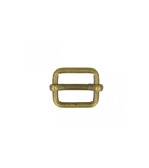 Set of 2 1.5cm antique gold adjustment buckles