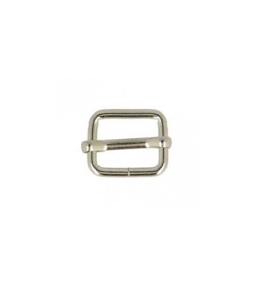 Set of 2 1.5cm silver-colored adjustment buckles