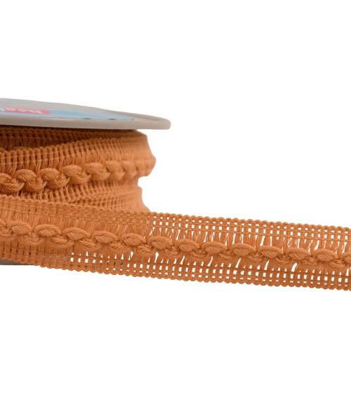 Bobina da 15 m treccia onda 18 mm rosa arancio salmone