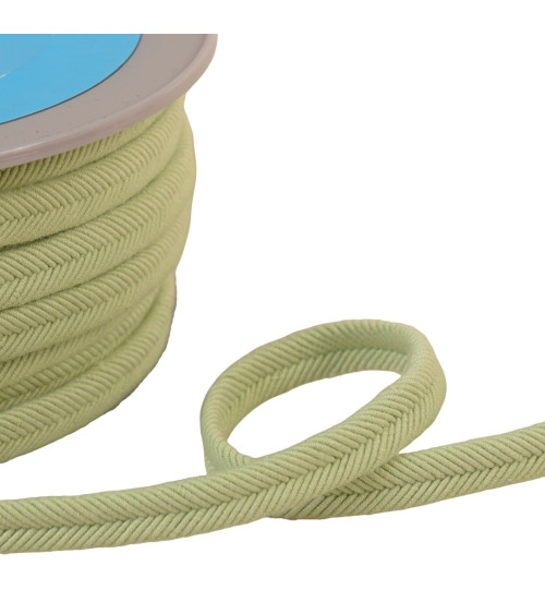 Double cord 10mm green wire per meter