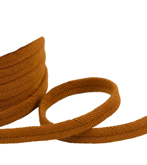 Double cord 10mm brown copper wire per meter