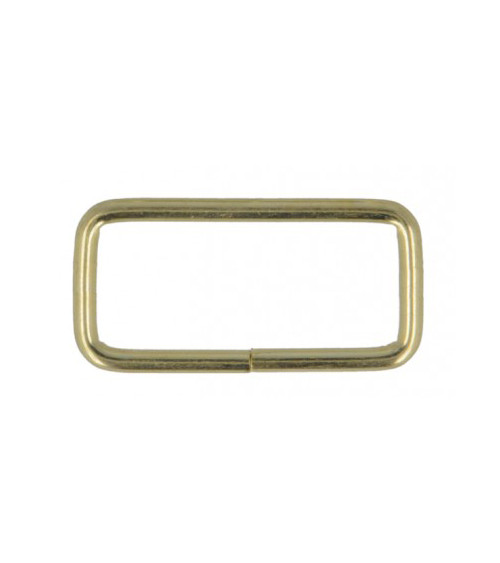 Set of 2 38mm metal loops, gold color