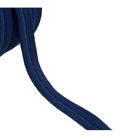 Piping cord thread 6mm blue navy blue by the meter