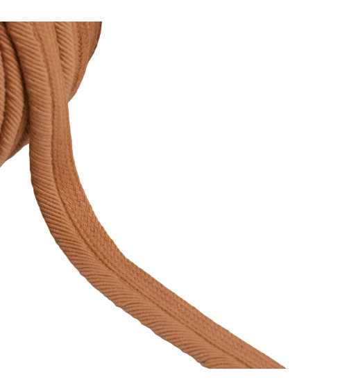 Piping cord thread 6mm dark beige per meter