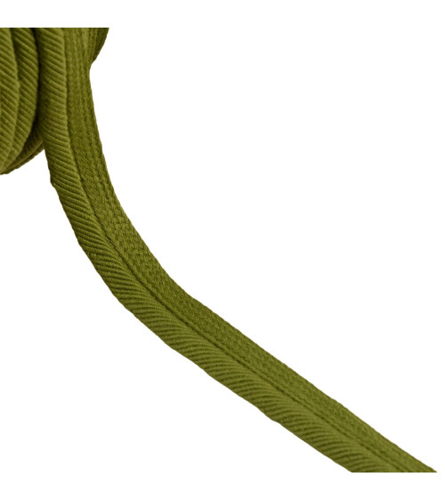 Piping cord thread 6mm khaki green per meter