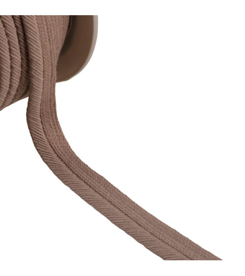 Piping cord thread 6mm chocolate brown per meter