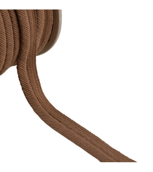 Piping cord thread 6mm light brown per meter