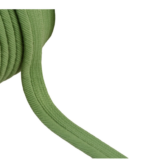 Piping cord thread 6mm light khaki green per meter