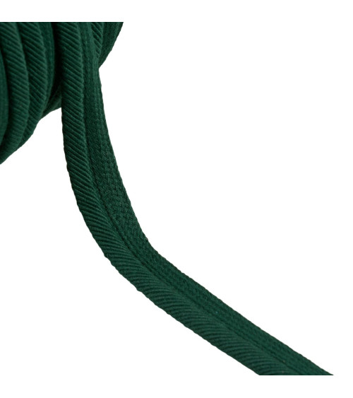 Piping cord thread 6mm bottle green per meter