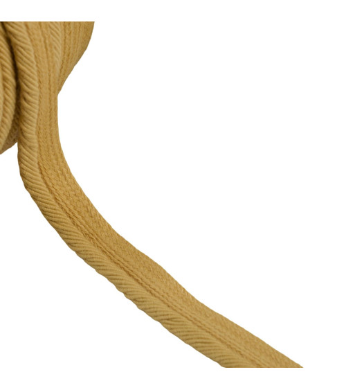 6mm pale yellow cord piping per meter