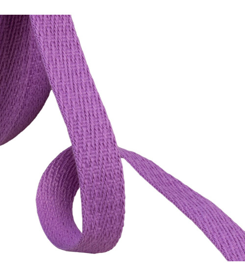 15mm purple parma oblique dash braid by the meter