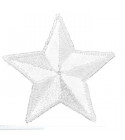 Ecusson thermocollant étoile blanc 3,5cm