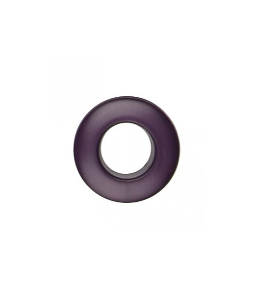 Plastic eyelet 25mm aubergine