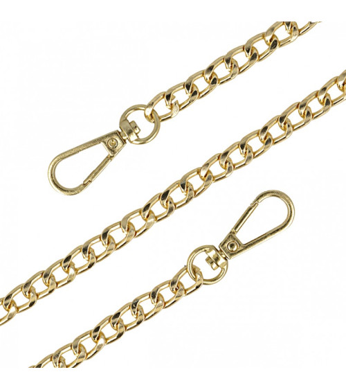 60cm metal chain shoulder strap in gold color