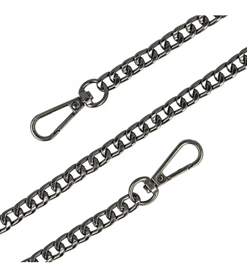 60cm gunmetal color metal chain shoulder strap