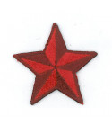 Ecusson thermocollant étoile rouge 3,5cm
