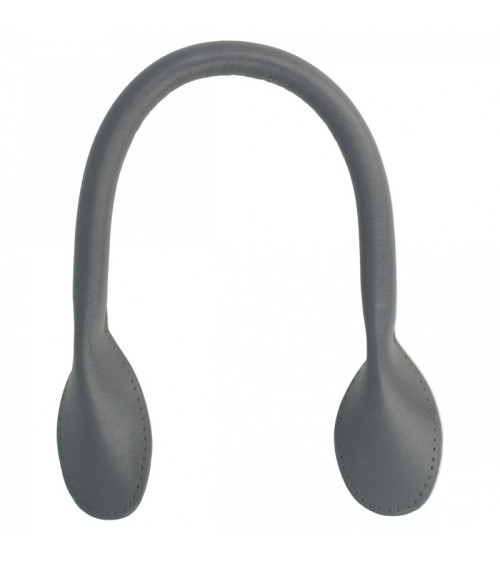 Set of 2 modern bag handles 60 mm gray