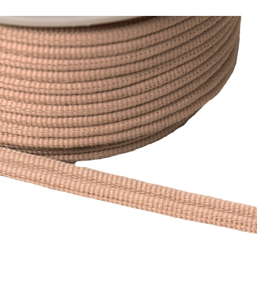 Bobina 20m Doppio cordone 9mm beige/rosa