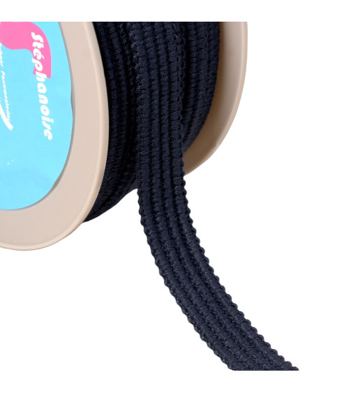 20m reel of braid with four 15mm navy blue cords